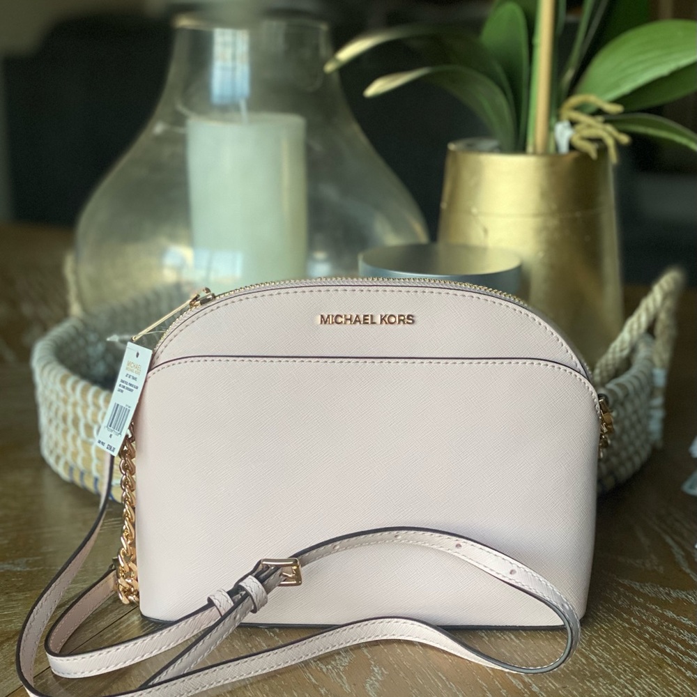 Powder blush crossbody